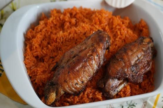 JOLLOF RICE WITH TURKEY