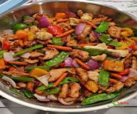 Chicken sauce with side order