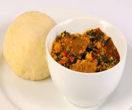 EGUSI WITH SEMO AND EBA
